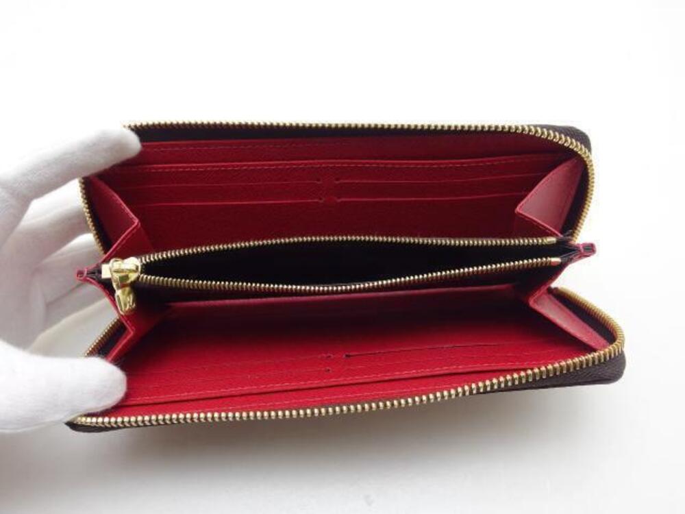 LOUIS VUITTON Portefeuille Clemence Damier Cerise Red
